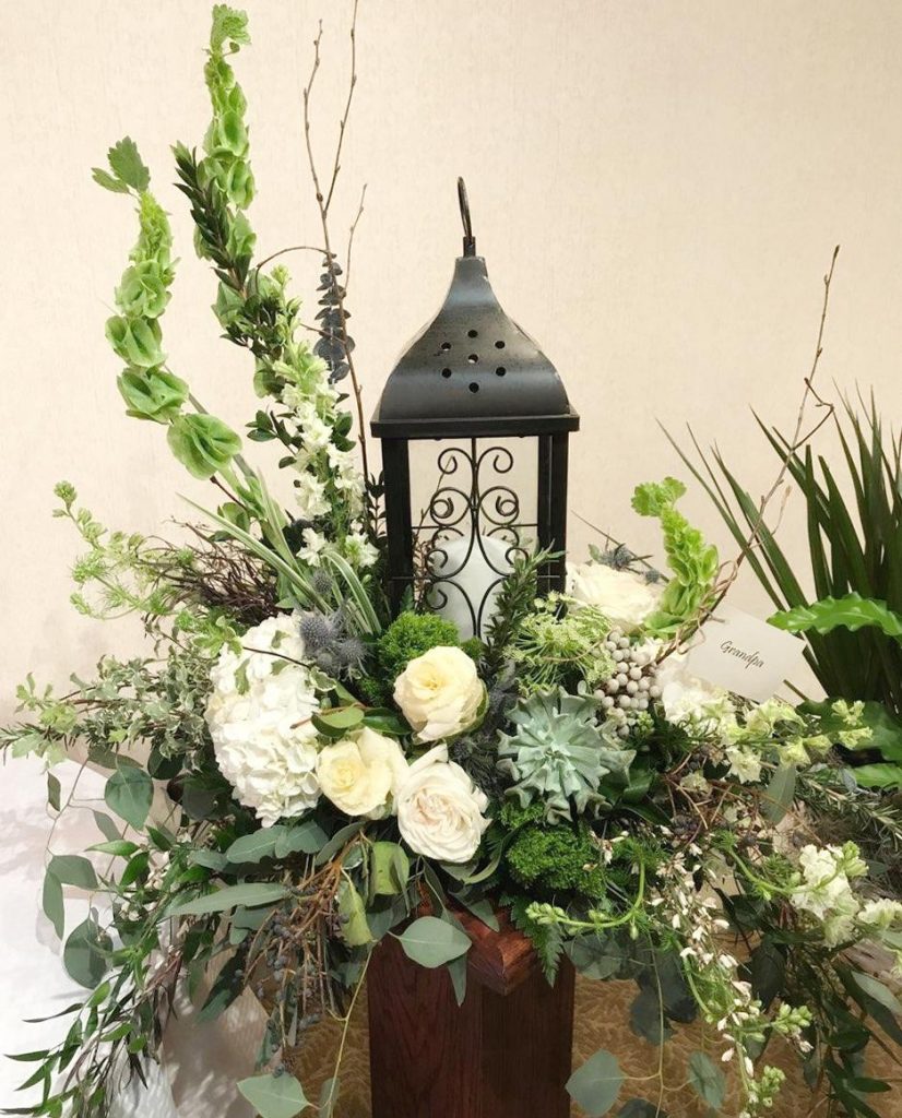 Life’s Light Lantern Arrangement – Event Floral